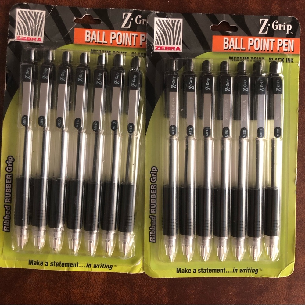 Zebra Z grip ball point pens